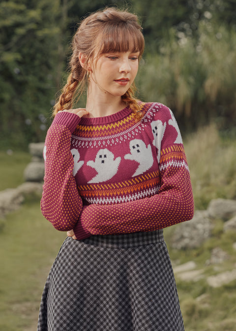 You've Been Ghosted Fair Isle Sweater