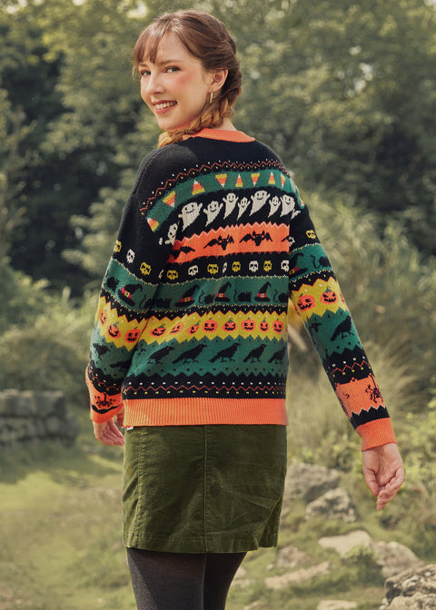 Fright Night Delight Fair Isle Sweater