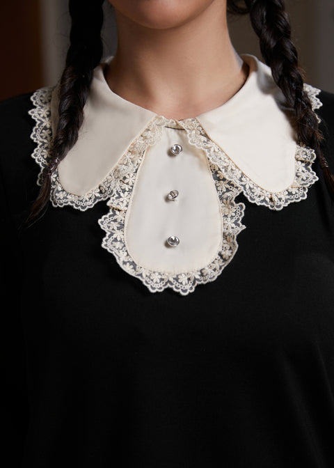 Laced Leaf Shift Dress