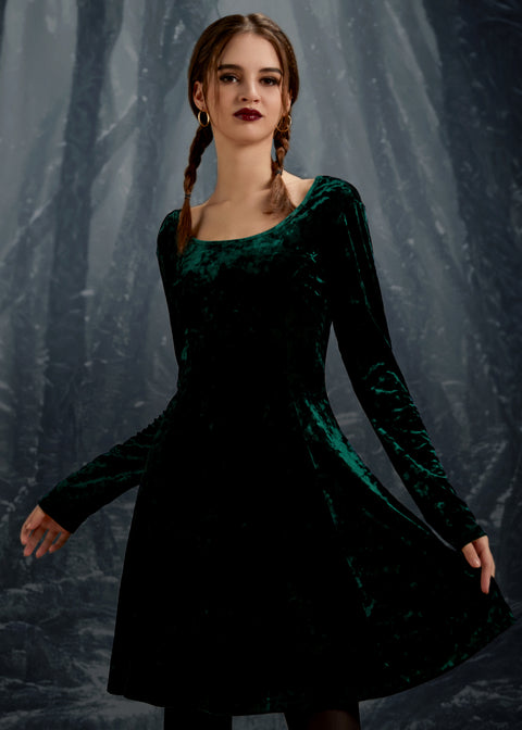 Retro Radiance Fit & Flare Dress