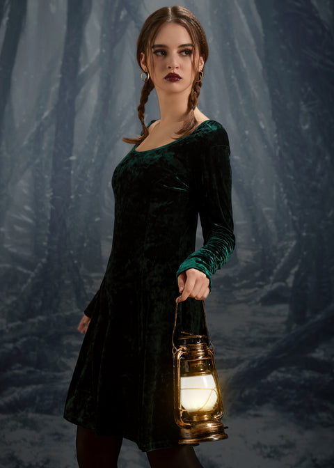 Retro Radiance Fit & Flare Dress