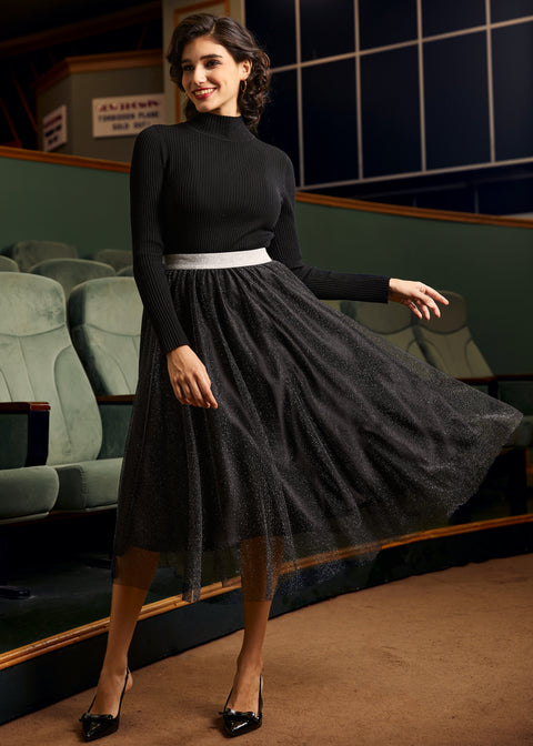 Time Capsule Tulle Midi Skirt