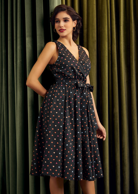 Instant Energy Faux-Wrap Dress