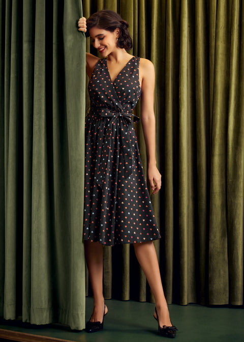 Instant Energy Faux-Wrap Dress