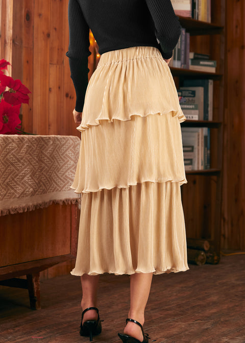 Vintage Tales Tiered Midi Skirt