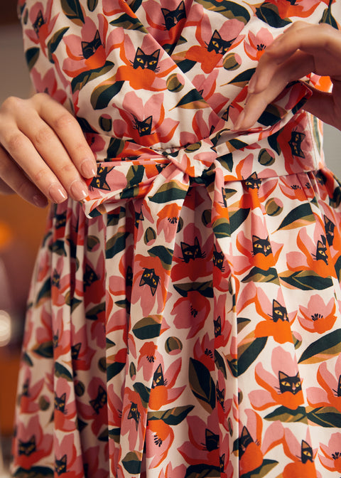 Instant Energy Faux-Wrap Dress