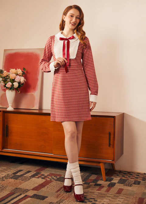 Vintage Vision Tie-Neck Dress