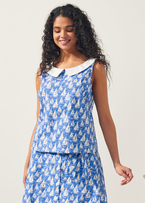 The Class Act Collar Top