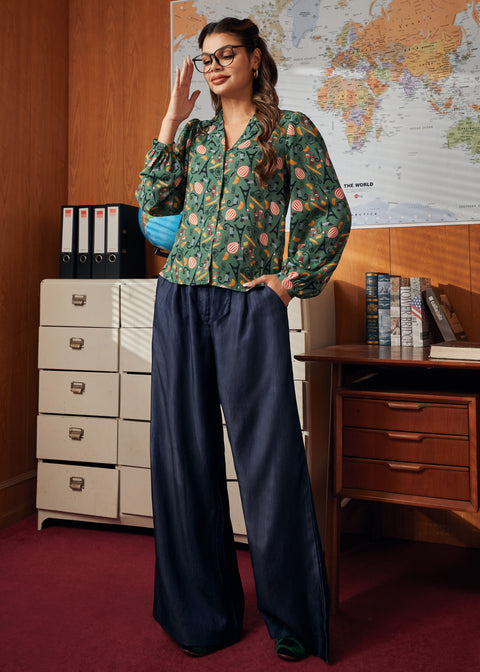 Call It a Classic Camp Collar Long Sleeve Shirt