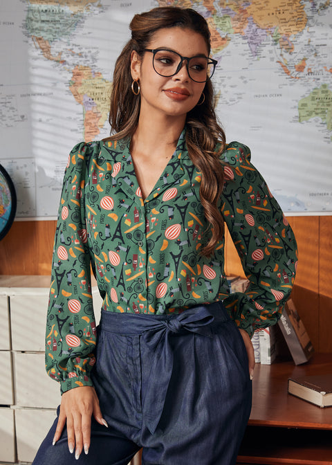 Call It a Classic Camp Collar Long Sleeve Shirt