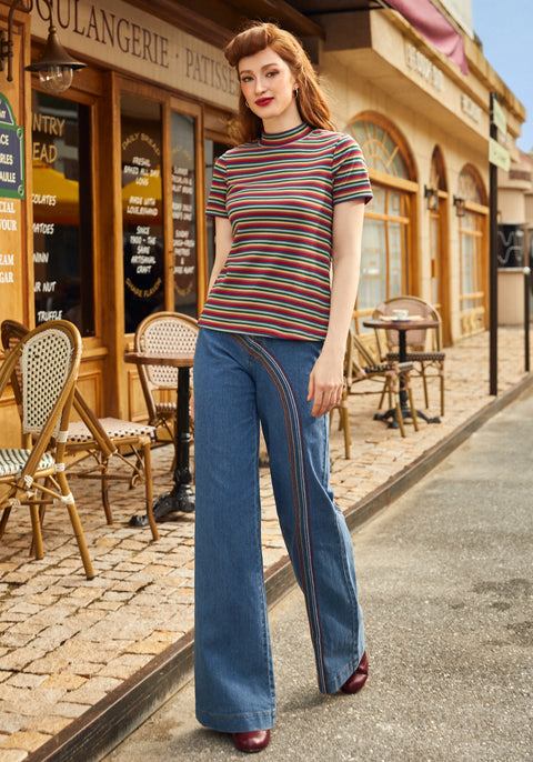 Whispers of Autumn Mock Neck Top