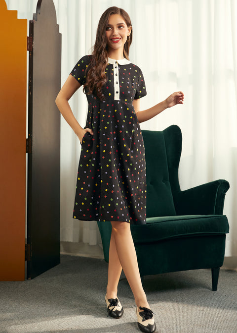 Pretty at the Pumpkin Patch Shirtwaist Dress