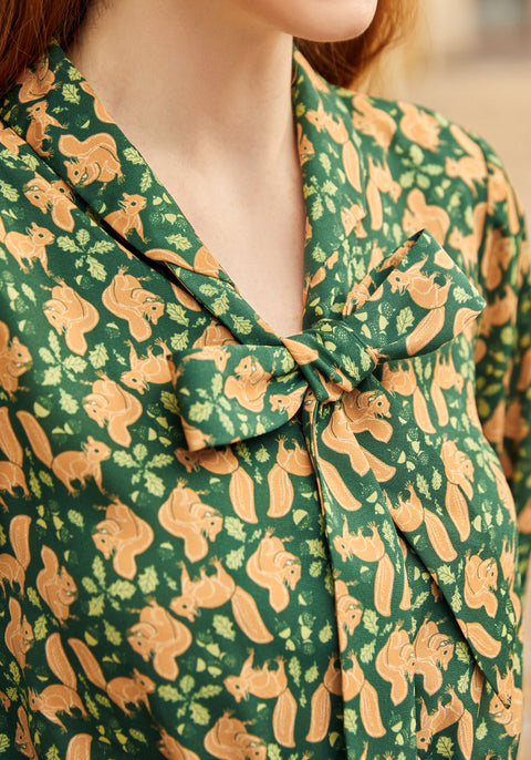 Tail to Tell Pleated Fit & Flare Dress