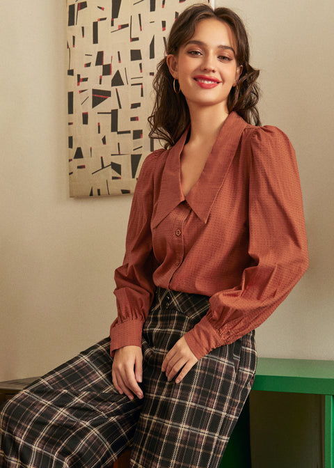 Petal Picnic Long Sleeve Blouse