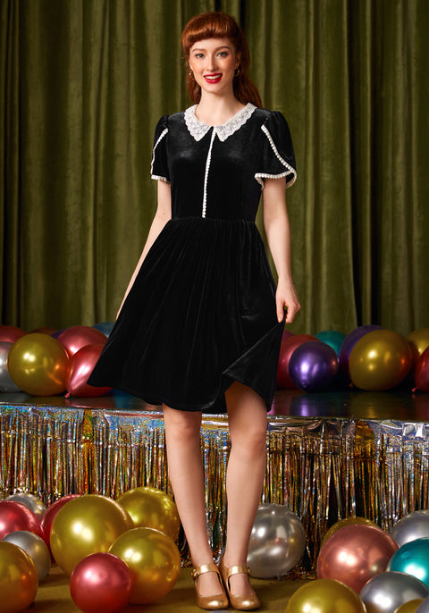 Victorian Whisper Lace Collar Dress