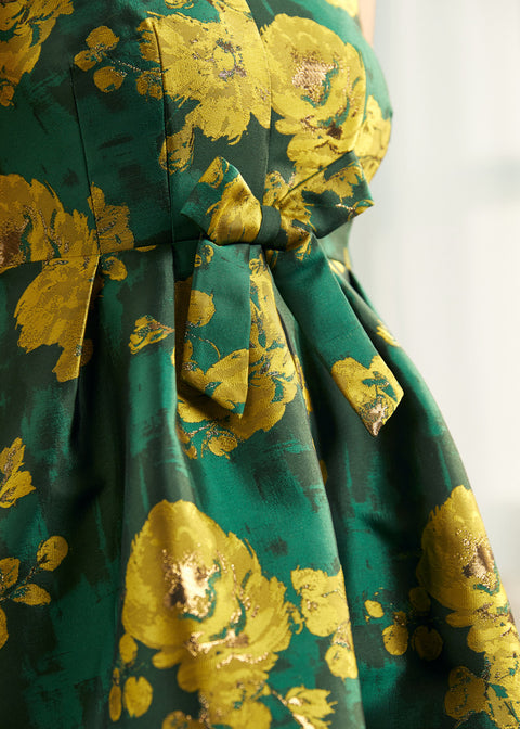 Gilded Garden Fit & Flare Dress