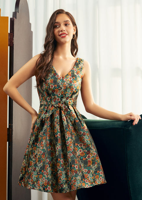 The Purrfectly Poised Fit & Flare Dress