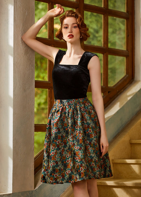 More Than Charming Brocade Skirt