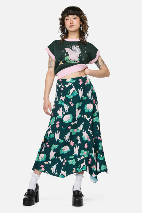 Lilycat Cottagecore Midi Skirt