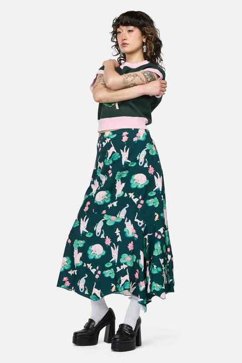 Lilycat Cottagecore Midi Skirt