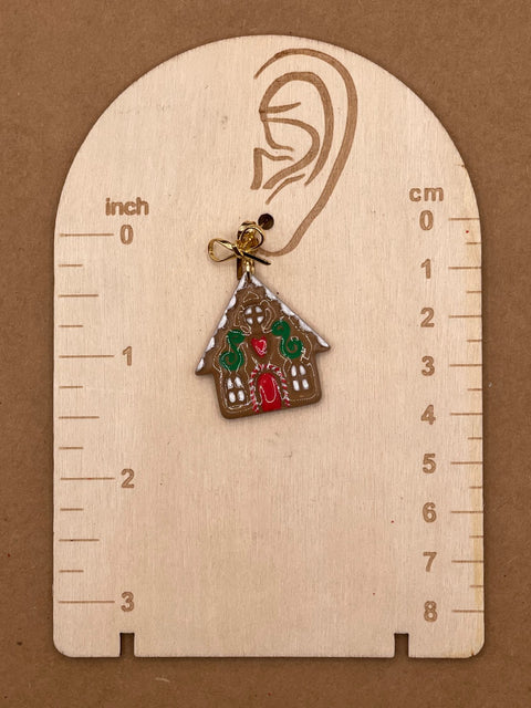 Gingerbread House Earrings