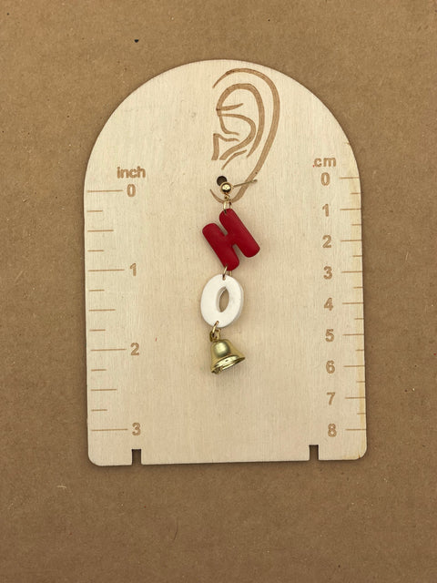 Holiday Ho-Ho Earrings with Bells