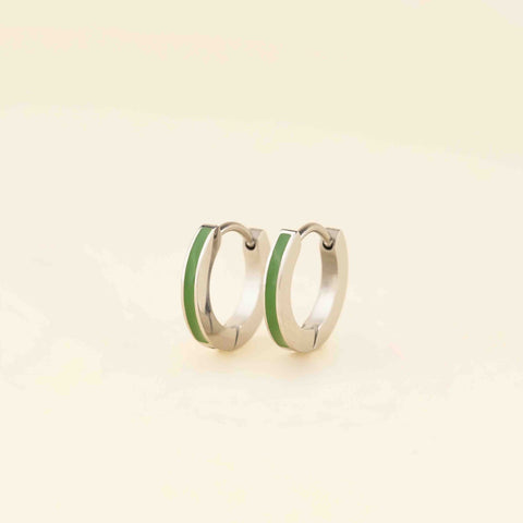 Color Huggie Hoop Earrings