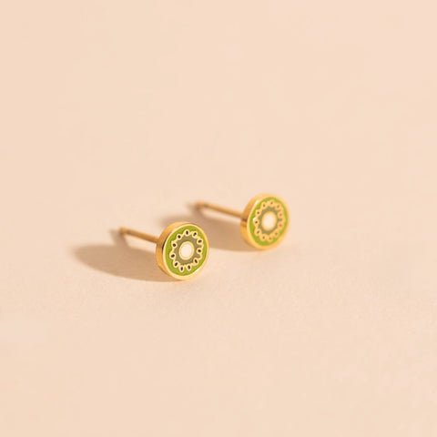 Mini Kiwi Stud Earrings