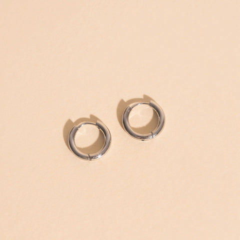 Mini Rounded Huggie Hoop Earrings