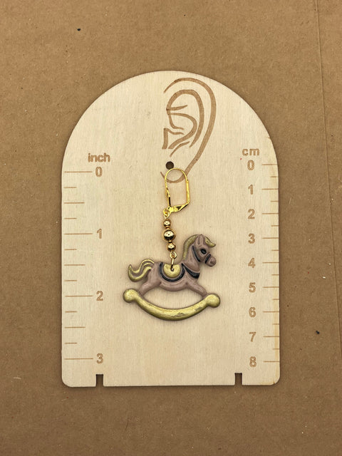 Holiday Rocking Horse Earrings