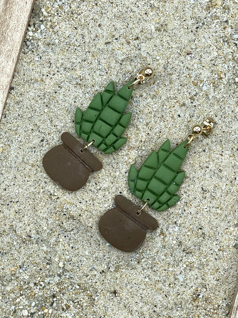 Yucca Plant Dangly Earrings